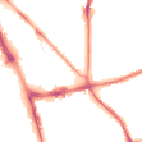 Night-time road noise heatmap for L1 0DN