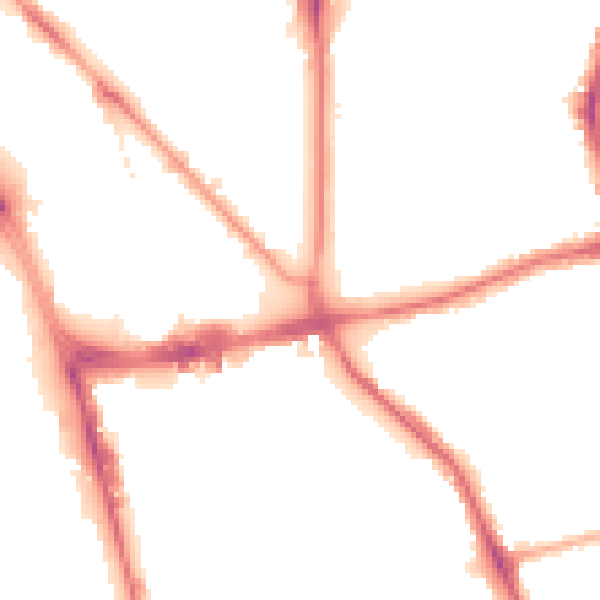 Night-time road noise heatmap for L1 0DS