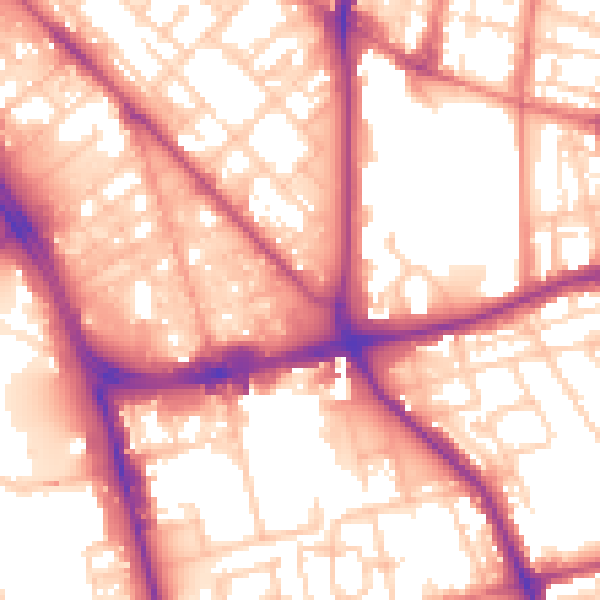 Daytime road noise heatmap for L1 0GG
