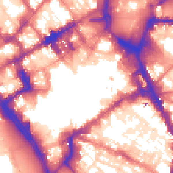 Daytime road noise heatmap for L1 1DA