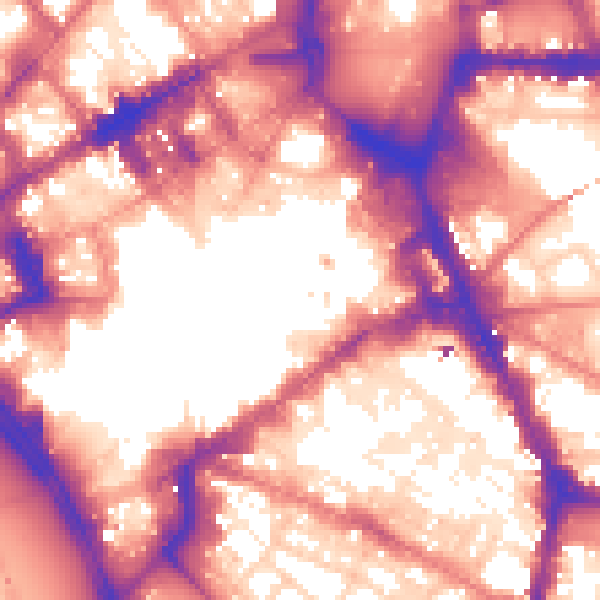 Daytime road noise heatmap for L1 1DE