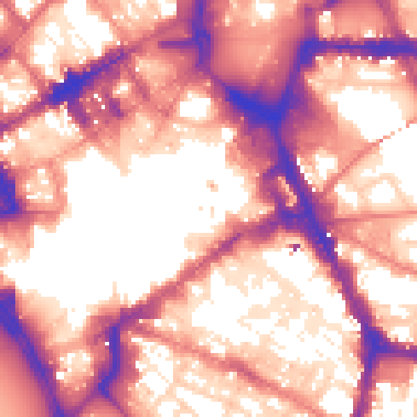 Daytime road noise heatmap for L1 1DJ