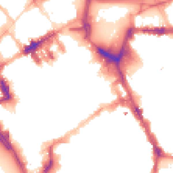 Night-time road noise heatmap for L1 1ED