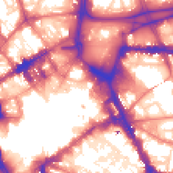 Daytime road noise heatmap for L1 1EP