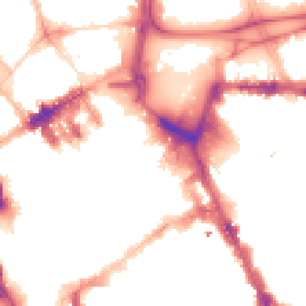 Night-time road noise heatmap for L1 1EP