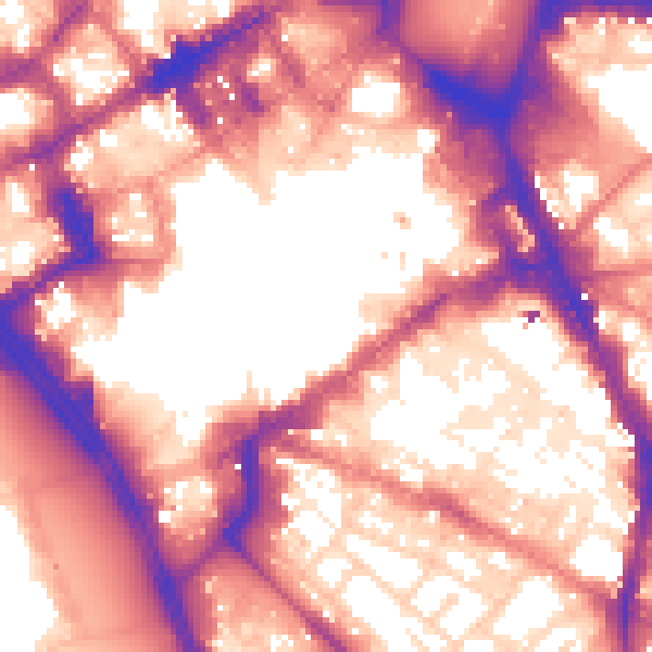 Daytime road noise heatmap for L1 3BT