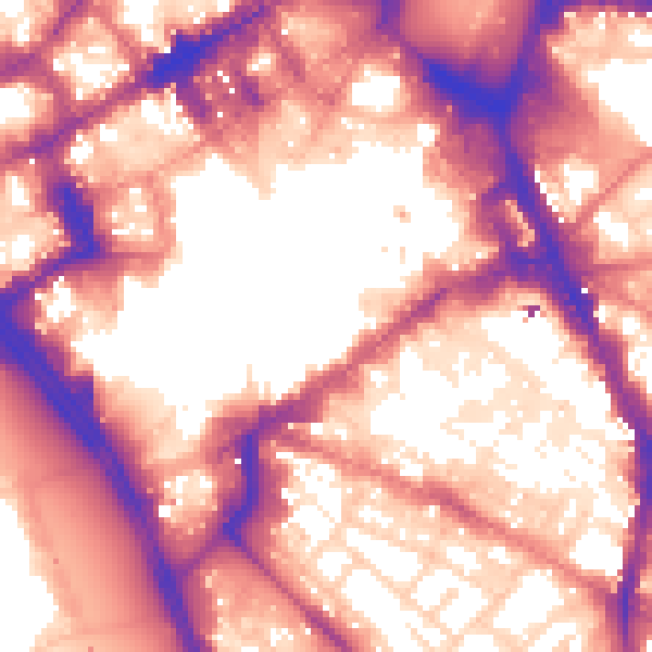 Daytime road noise heatmap for L1 3BX