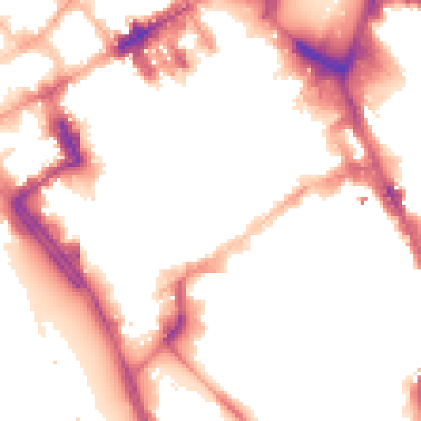 Night-time road noise heatmap for L1 3DE