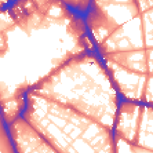 Daytime road noise heatmap for L1 4AQ