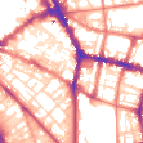 Daytime road noise heatmap for L1 4BL