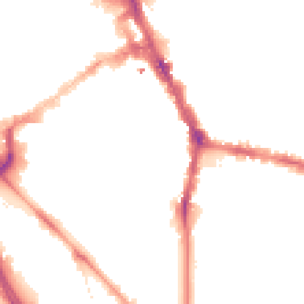 Night-time road noise heatmap for L1 4FB