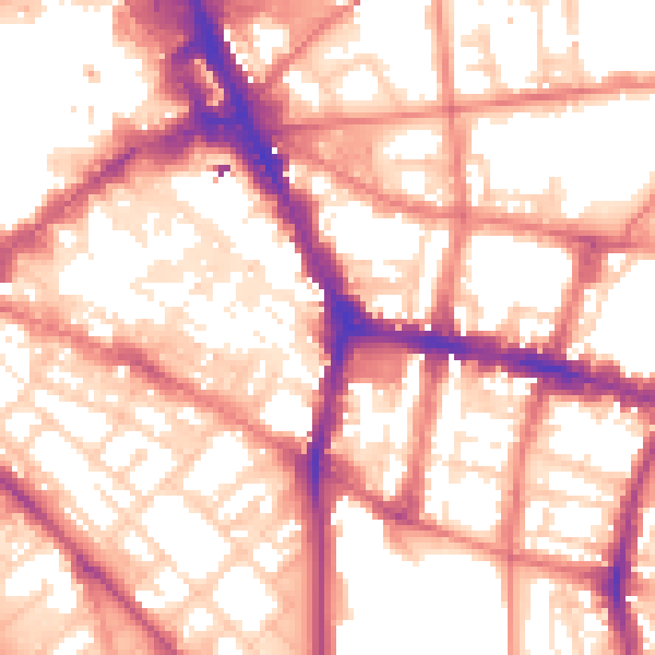 Daytime road noise heatmap for L1 4HL
