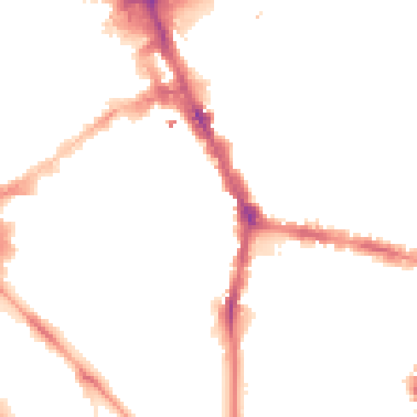 Night-time road noise heatmap for L1 4HY