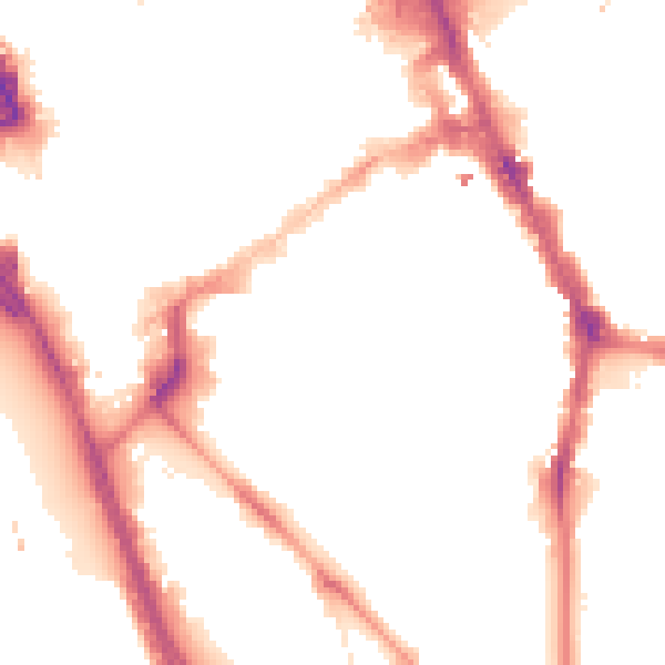 Night-time road noise heatmap for L1 4JJ