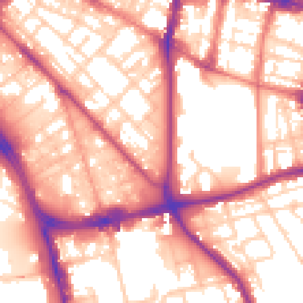 Daytime road noise heatmap for L1 5AB