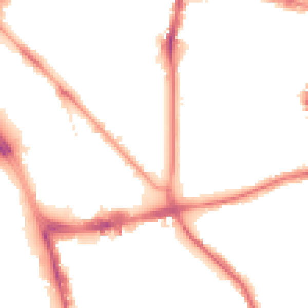Night-time road noise heatmap for L1 5AB