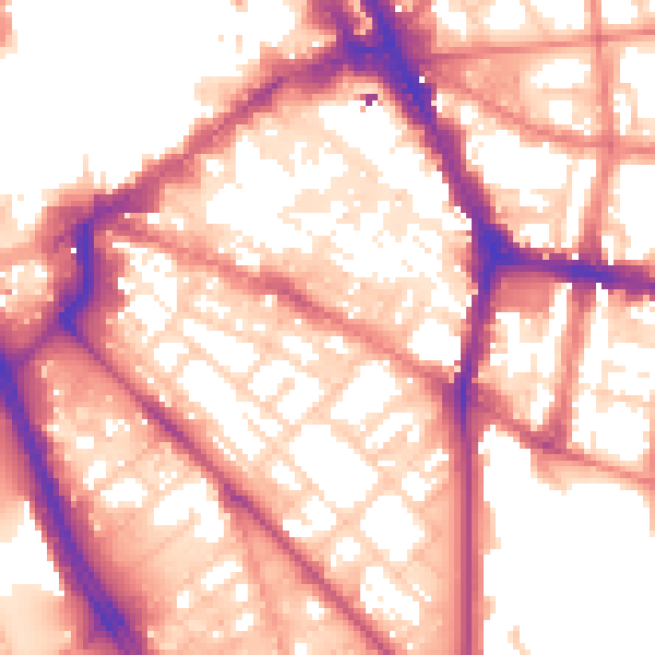 Daytime road noise heatmap for L1 5AG