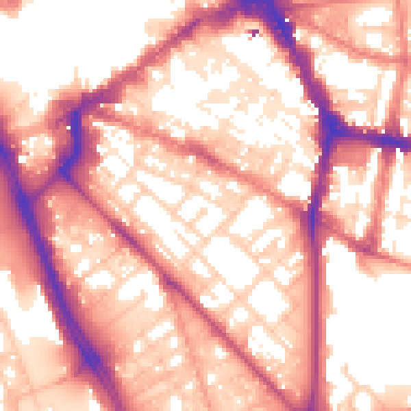 Daytime road noise heatmap for L1 5DD
