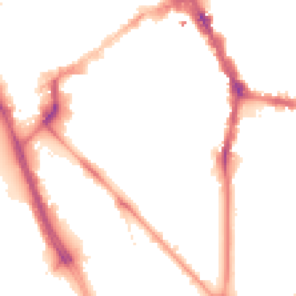 Night-time road noise heatmap for L1 5DD