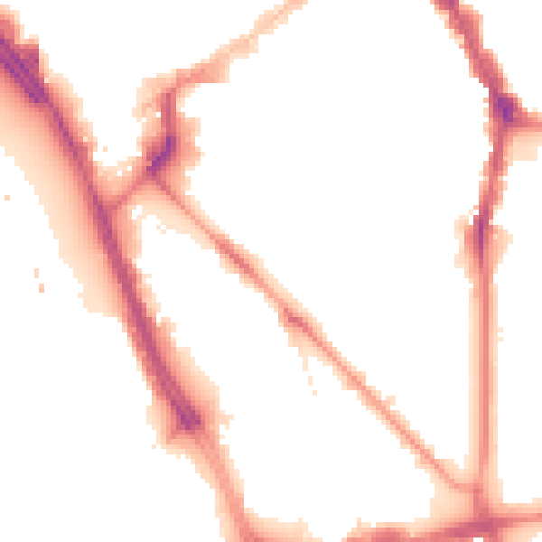 Night-time road noise heatmap for L1 5DF