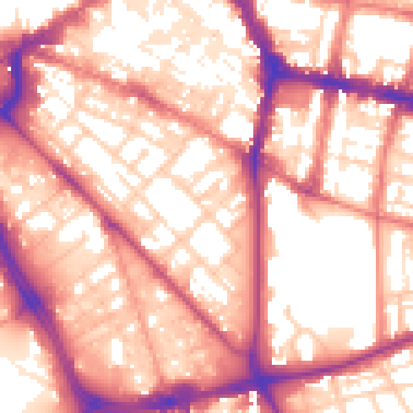 Daytime road noise heatmap for L1 5DN