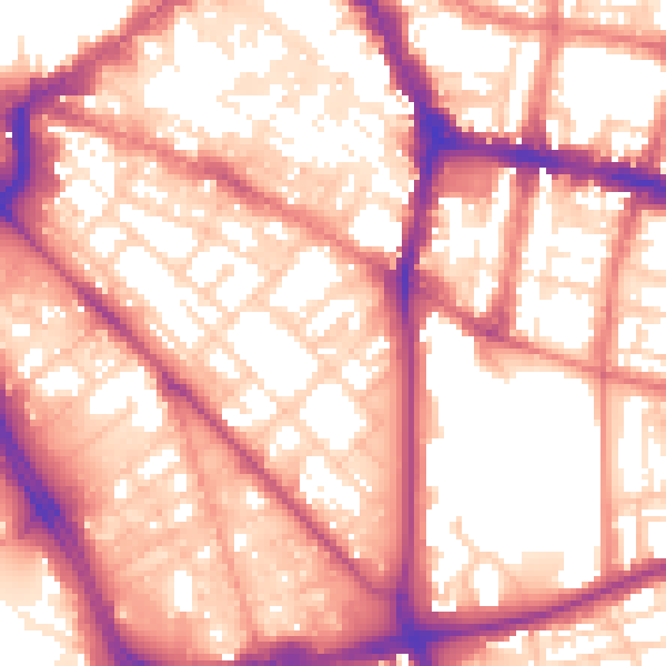 Daytime road noise heatmap for L1 5DP