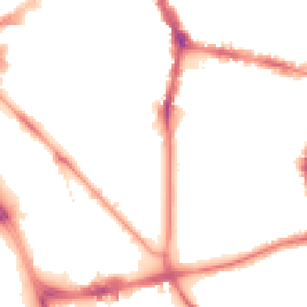 Night-time road noise heatmap for L1 5EF