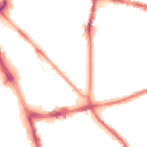 Night-time road noise heatmap for L1 5EH