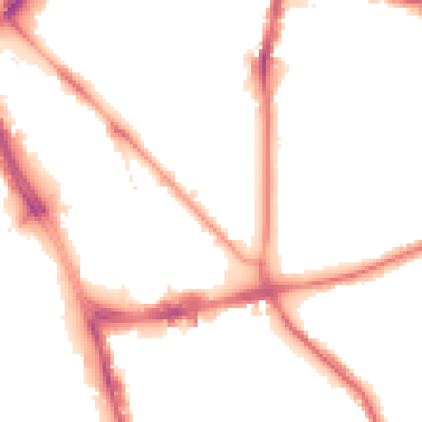 Night-time road noise heatmap for L1 5EQ