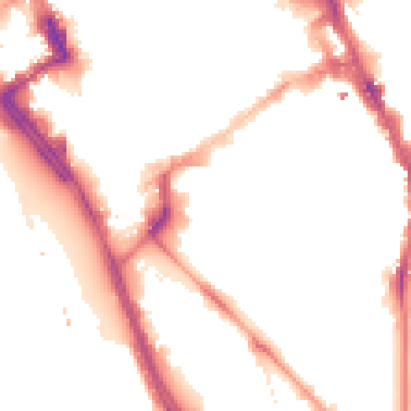 Night-time road noise heatmap for L1 5FB