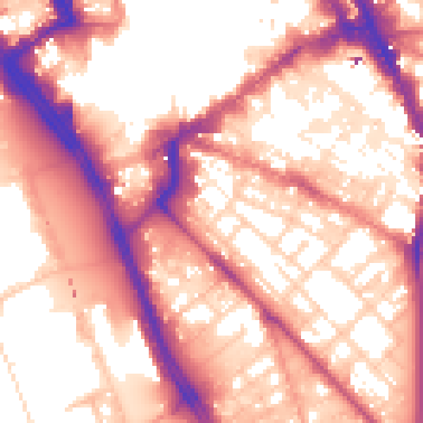 Daytime road noise heatmap for L1 5HY