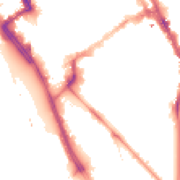 Night-time road noise heatmap for L1 5HY