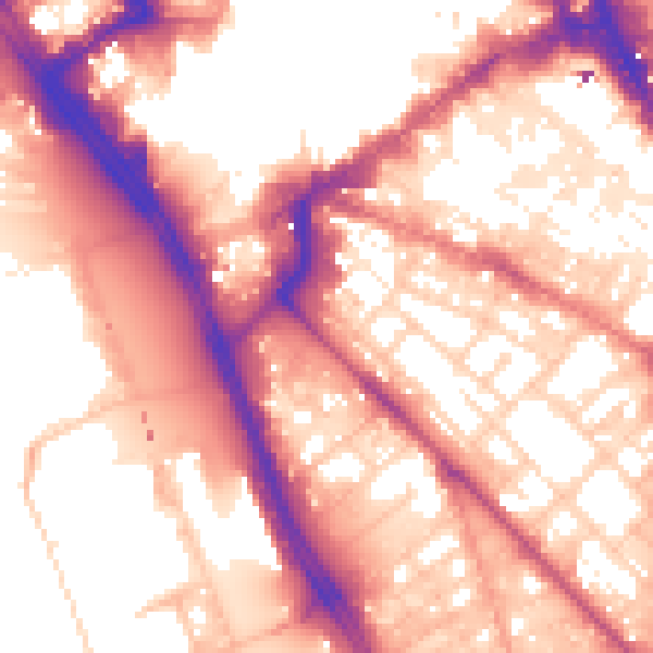 Daytime road noise heatmap for L1 5HZ