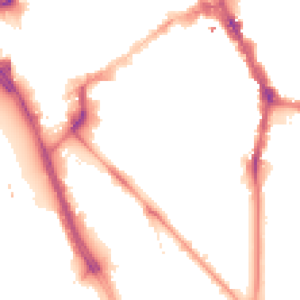 Night-time road noise heatmap for L1 5JD