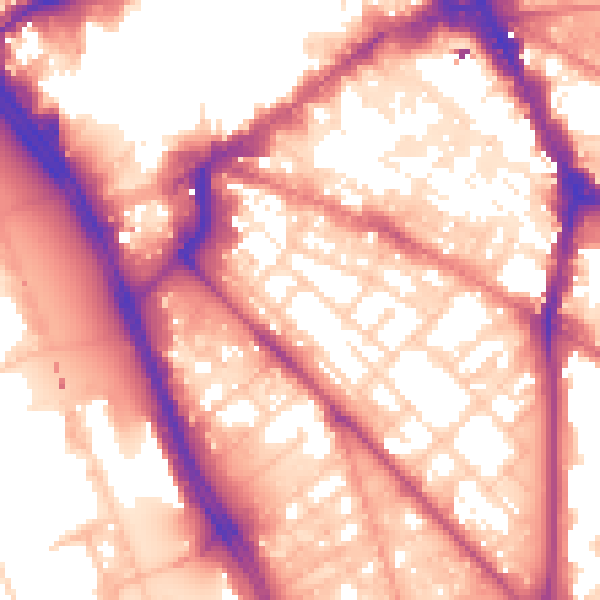 Daytime road noise heatmap for L1 5JE
