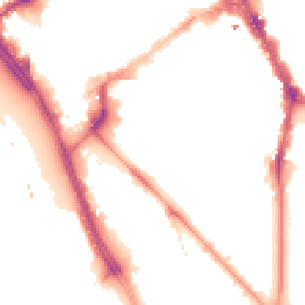 Night-time road noise heatmap for L1 5JE