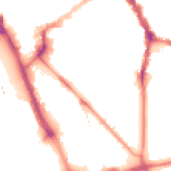 Night-time road noise heatmap for L1 5JJ