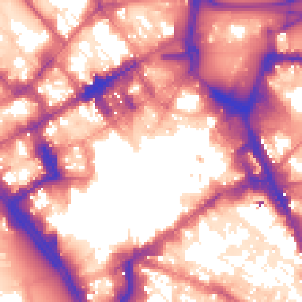 Daytime road noise heatmap for L1 6DZ