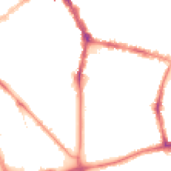 Night-time road noise heatmap for L1 7BA