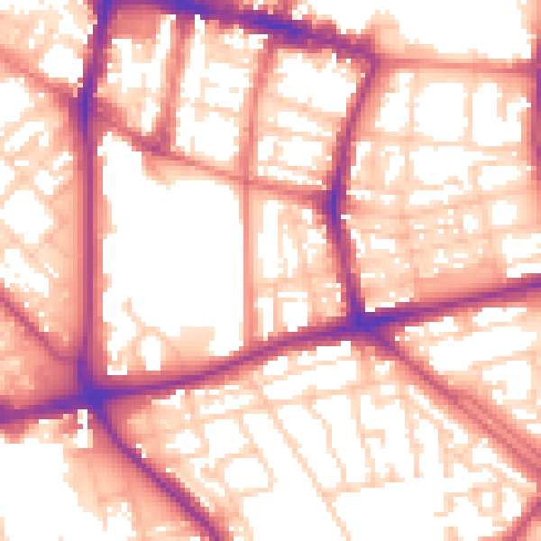 Daytime road noise heatmap for L1 7BL