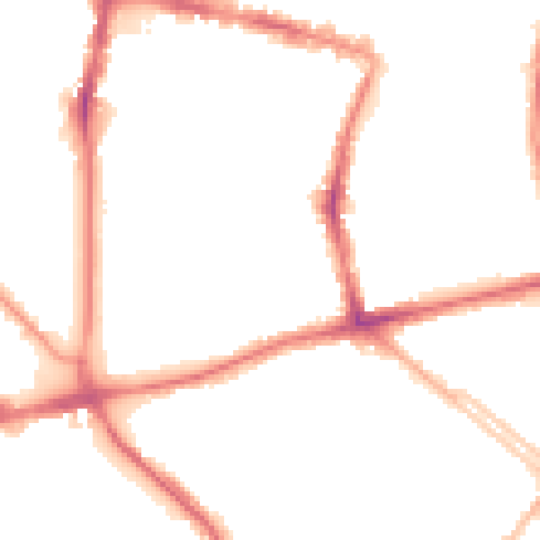 Night-time road noise heatmap for L1 7BL