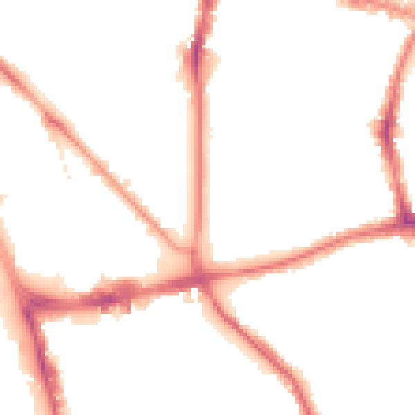 Night-time road noise heatmap for L1 7BS