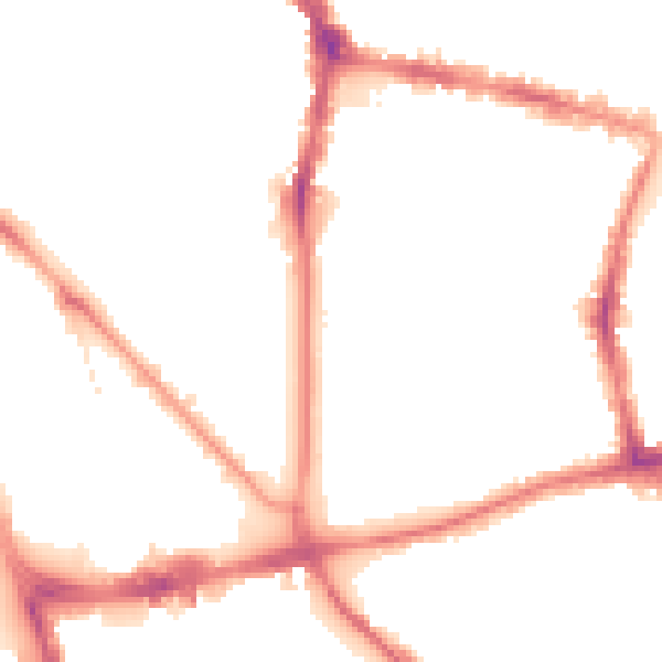 Night-time road noise heatmap for L1 7BT