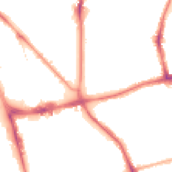 Night-time road noise heatmap for L1 7BX