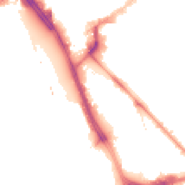 Night-time road noise heatmap for L1 8AD