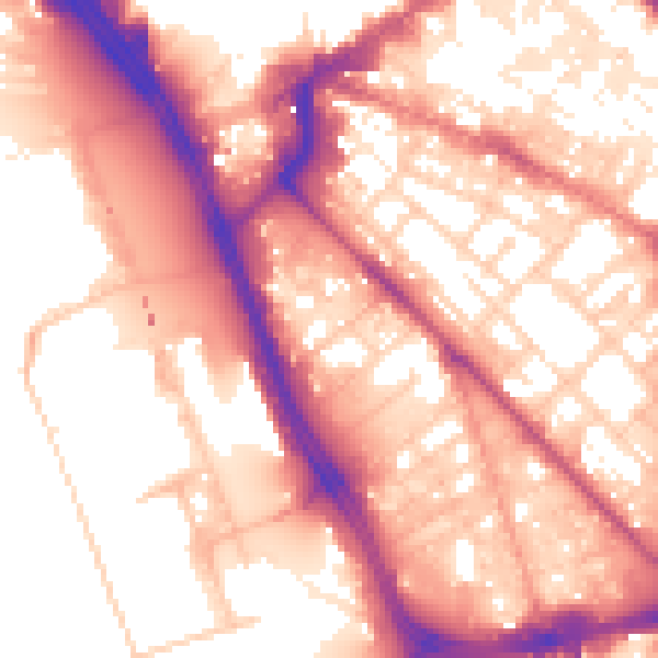 Daytime road noise heatmap for L1 8DB