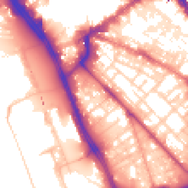Daytime road noise heatmap for L1 8DL