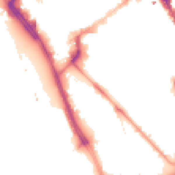 Night-time road noise heatmap for L1 8DP