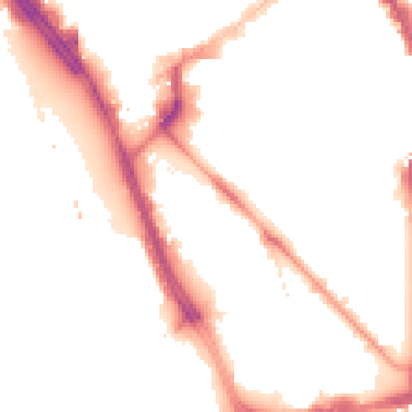 Night-time road noise heatmap for L1 8DS
