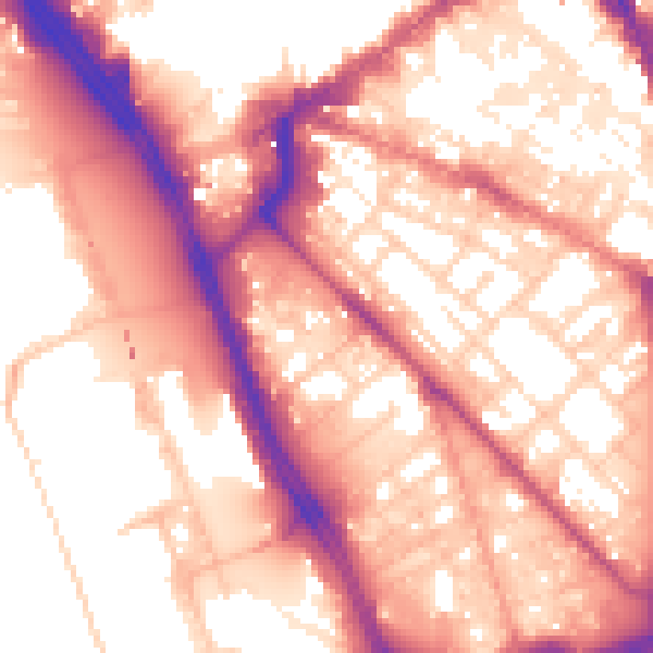 Daytime road noise heatmap for L1 8DT
